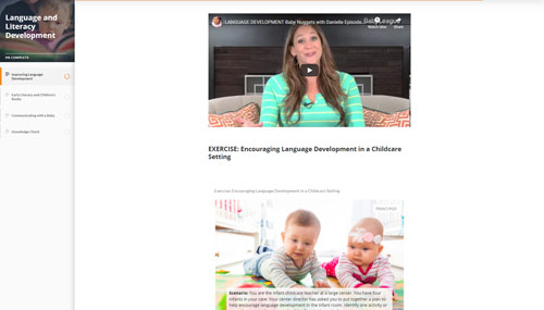 Online CD course screenshot