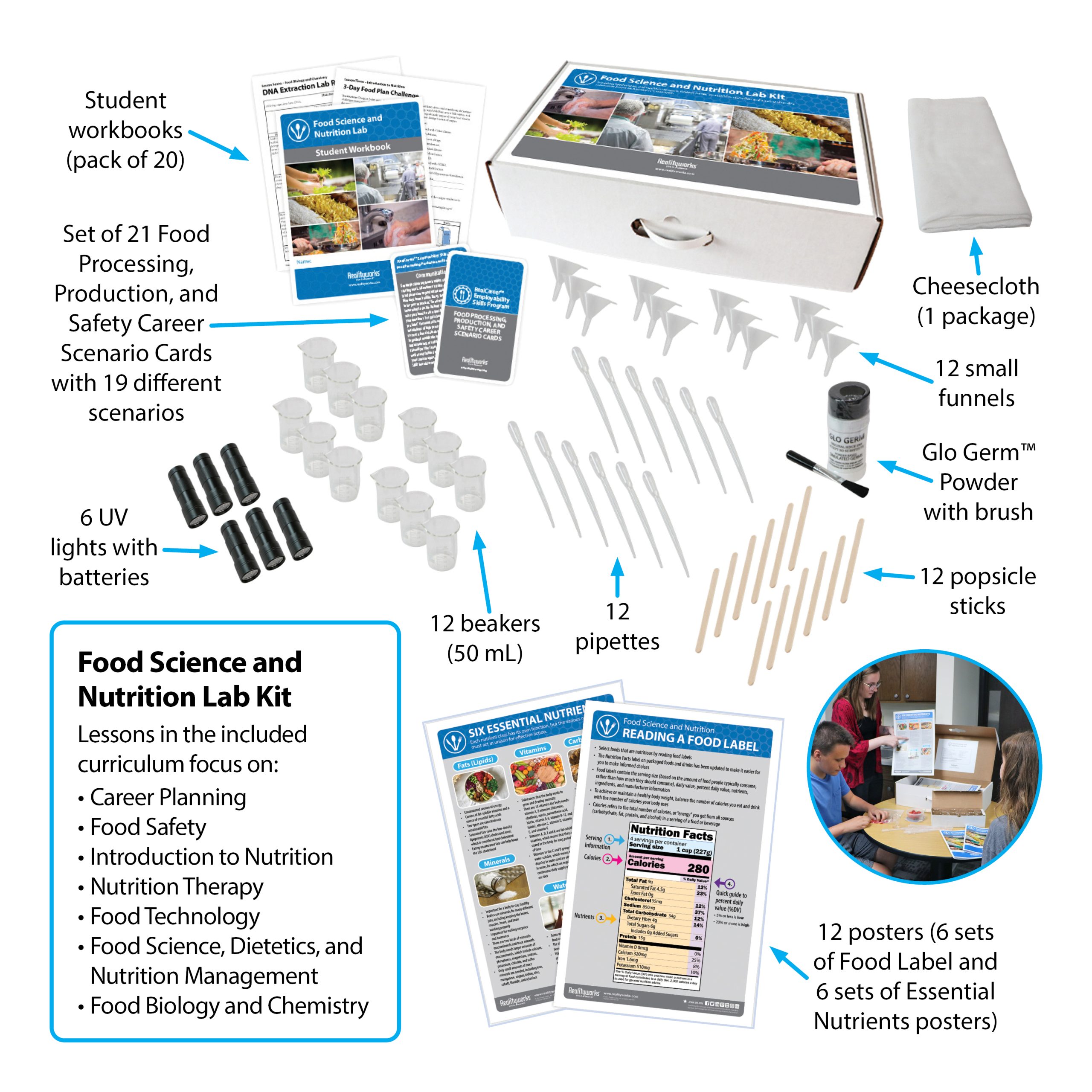 Food Science and Nutrition Lab Kit - Features