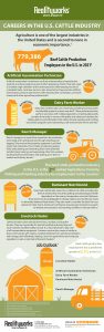 Careers in the U.S. Cattle Industry Infographic