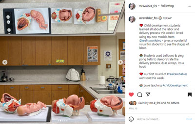 Birth Model Set in a FCS classroom