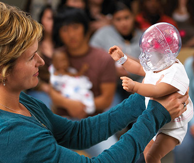 Teacher holding Shaken Baby