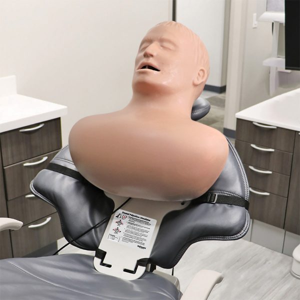 Dental Palpation Simulator in a dental chair