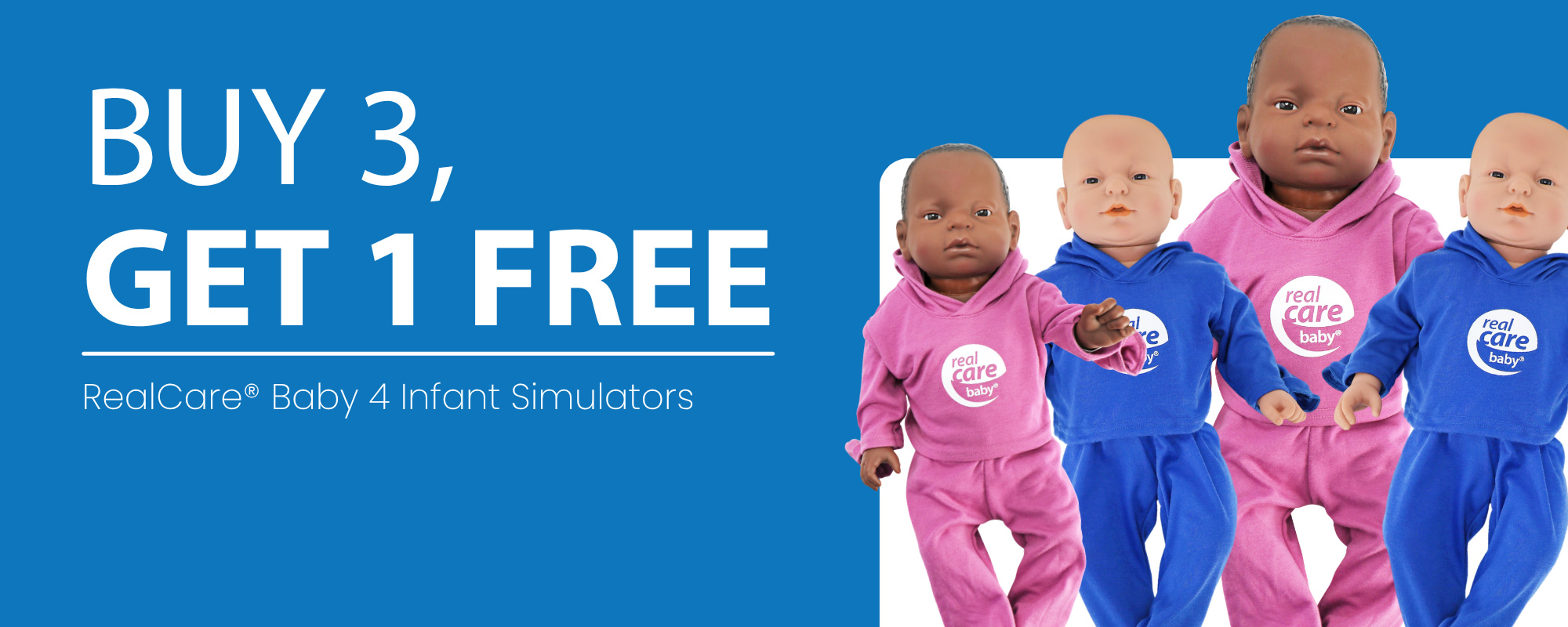 Buy 3 Get 1 Free - RealCare Baby 4 Infant Simulators